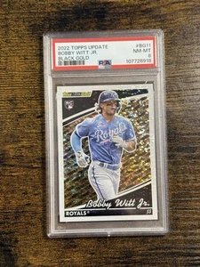 Bobby Witt Jr. 2022 Topps Actualización Black Gold Royals RC Novato PSA 8 💎 Gema Casi Nuevo-Como Nuevo - Imagen 1 de 1