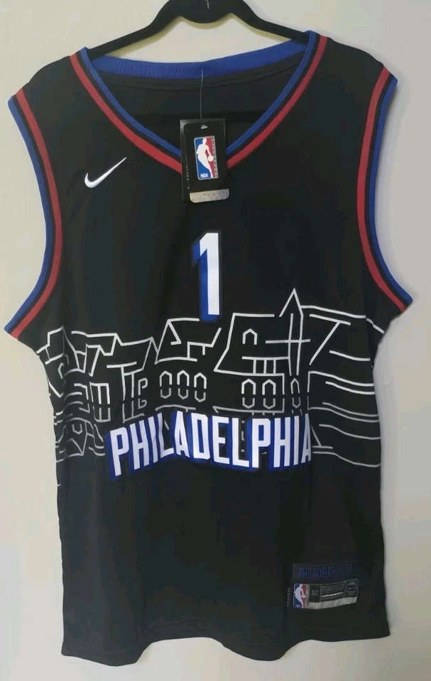 NOVA CAMISETA JAMES HARDEN Nike City Swingman Edition Philly 76ers para homens tamanho 54 2XL - Imagem 1 de 4