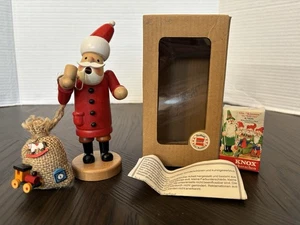 Erzgebirge Expertic Weihnachtsmann Räuchermann mit Box und Weihrauch Made In Germany Sammlerstück - Bild 1 von 24
