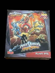 NOS Power Rangers Ninja Storm - Blast Evil Rose Art, 2003 - 100 PC Puzzle New