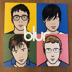 VINTAGE 12" X 12" RECORD STORE PROMO DISPLAY CARD - BLUR - THE BEST OF  (2000)