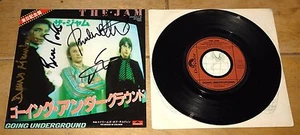 THE JAM ~ GOING UNDERGROUND ~ FULLY SIGNED JAPANESE JAPAN 7" 1980 ~ PAUL WELLER - Picture 1 of 11