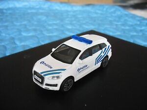 Audi Q7 Politie Belgique Emergency Burago Bburago 1/43 NEUF PAS DE BOITE