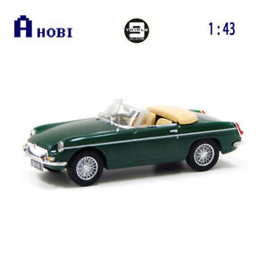 Triple 9 1:43 Scale 1964 MG B Convertible Limited Green Diecast Model Car