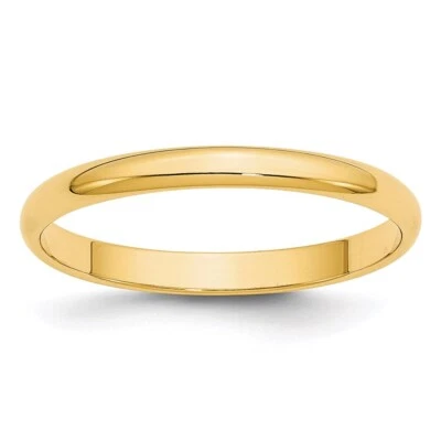 14k Yellow Gold 2.5mm Round Wedding Band Ring Perfect Gift for Women Size 6.5 - Image 1 of 4