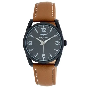 Gianello Milan Novus 38 Men's Strap Watch - Picture 1 of 8