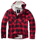 Brandit Jacket Men's Jacket Lumberjacket Hooded Red/Black Over Sizes