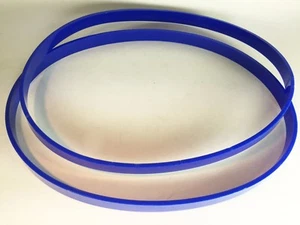 6" X 1/2" Urethane Band Saw TIRES Set of 2 Belts Blue 0.125" Ultra Thick USA - Picture 1 of 2