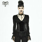 Devil Fashion Gothic Women Victorian Shirt Lace Flare Sleeve Steampunk Slim Tops