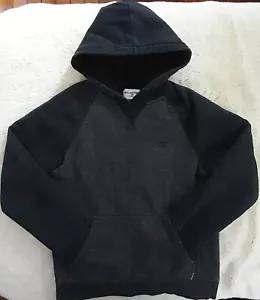 Billabong Hoodie Black And Grey Men's Size Small Missing Drawstring VG Condition - Picture 1 of 9