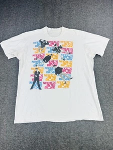 Vintage 1989 Neu Kids On The Block T-Shirt Unisex L/XL Weiß Einzelnaht 80er - Bild 1 von 6