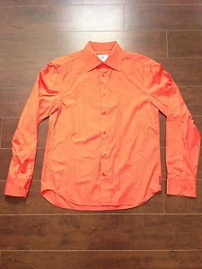 EUC ARMANI EXCHANGE A|X Orange Men’s Embroidery Fashion Shirt – M - Picture 1 of 11