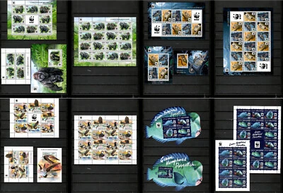 Protected animals WWF collection [3] 30 sheets 2015-2016 MNH Mi.CV697€ #CNA110 - Image 1 of 2