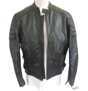 XELEMENT HEAVY DUTY BIKER JACKET BUFFALO BLACK LEATHER ZIP OUT LINER MEN'S XXL - Bild 1 von 21