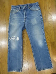 Jeans Vintage Levi 517 Para Hombre 34x30 Rojo Tab Bootcut Envejecido Hecho en Colombia - Imagen 1 de 7