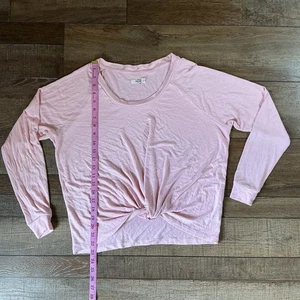 Gr. L UGG Langarm-Lounge-Top rosa Twist Front Damen Viskose Stretch #38728 - Bild 1 von 10