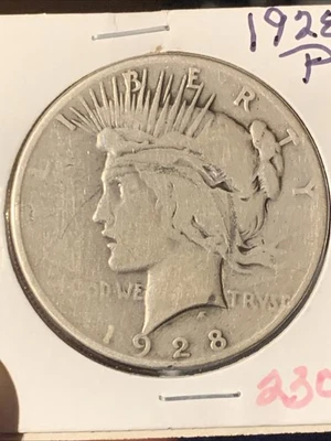 1928 Peace Dollar, Key in Series, Estate Sale - Image 1 of 4