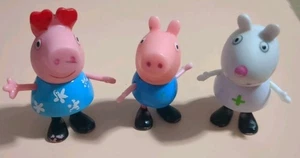 Peppa Pig And Friends Konvolut 3 Figuren George Peppa und Krankenschwester Suzy - Bild 1 von 9