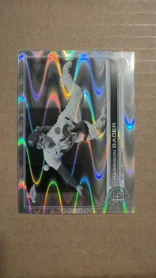 2022 Topps Chrome Sonic - Harrison Bader #31 Black & White RayWave Refractor - Image 1 of 2
