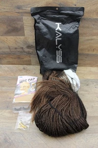 Parrucche intrecciate Kalyss 13X7" pizzo davanti cornrow per donna Updo Bun Box parrucca treccia 30 - Foto 1 di 4