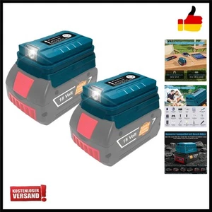 2 Stück Akku-Adapter Konverter für Bosch 18V( GBA LXT Li-Ion-Akku, USB und Ty... - Bild 1 von 8