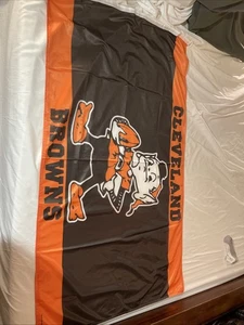 Cleveland Browns Throwback Elf Logo 3 X 5 Flag Wincraft, Retro, Vintage New - Picture 1 of 4