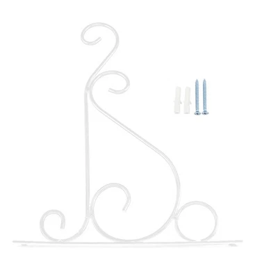 Gancho para colgar plantas de hierro de 25 * 21 cm (blanco) para colgar en la pared Foto 1 de 4