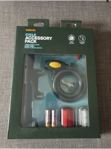Halfords Essentials Bike Accessory Pack - New in Box - Cable Lock, Pump & More - Picture 1 of 1