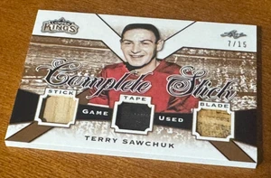 Bastone completo triplo 2019-20 Leaf Lumber Kings Terry Sawchuk #ed/15 #CS-12 - Foto 1 di 3