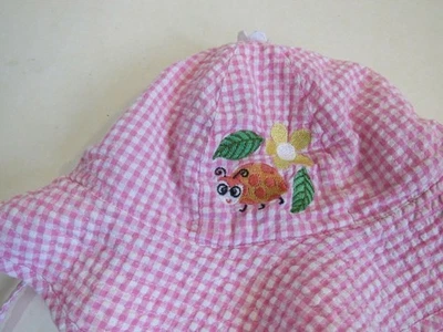 Bebé Floppy Sombrero para Sol Grande con Dama Insecto y Flor Rosa Verano Playa Mini Moo Foto 1 de 4
