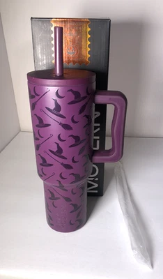 Vaso Trek Simple Moderno 40oz Taza Púrpura Sombreros Bruja Colección Cosecha NUEVO Foto 1 de 4