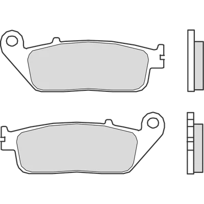 4896 - PASTIGLIE FRENO compatibile con HONDA CB 500 F ABS (PC58) 500 2017-2019 Foto 1 de 3