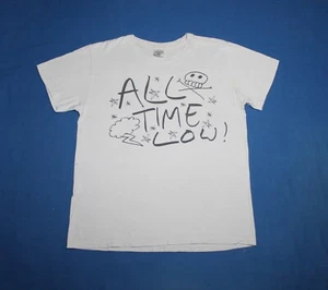 All Time Low Shirt Pop Punk Band White Men's Tee Small - Picture 1 of 5