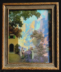 Maxfield Parrish’s “Sunrise” Original 1933 EM Framed Cropped Calendar Top Lovely - Picture 1 of 19