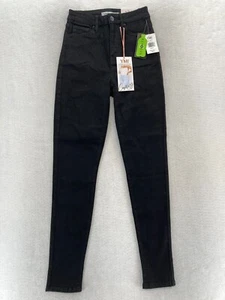 YMI Jeans Juniors 3/26 Curvy Fit Ultra High Waisted Skinny Black Stretch Denim - Picture 1 of 12