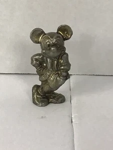Mickey Mouse Pewter Figurine Vintage Statue 3” Heavy Disney F1 - Picture 1 of 9