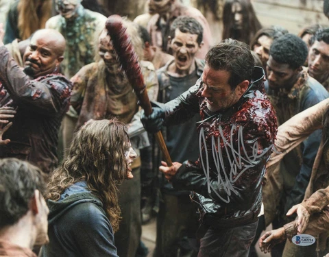 JEFFREY DEAN MORGAN WALKING DEAD SIGNED 11X14 PHOTO AUTOGRAPHED BECKETT BAS COA Cover
