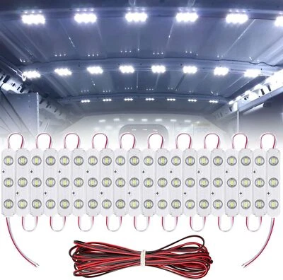 12V 60 Leds Van Kits De Luces Interiores, Luces De Techo Led Para Van Rv Blanco