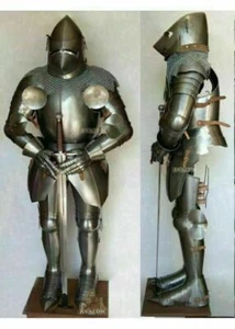 Armour Medieval Full Body Suit Knight Suit Of Armor Pig Face Helmet - Picture 1 of 3