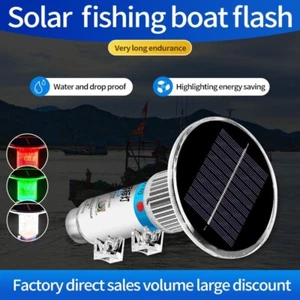Solar LED Marine Navigation Light Netz Markierungslicht, Boot Blinkendes Licht - Bild 1 von 15