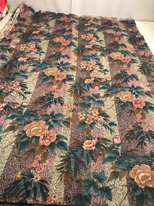Vintage Blumen Baumwollstoff Cranston Print Works The Cloth Company USA Material - Bild 1 von 8