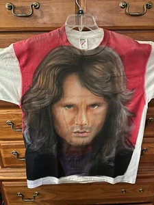 One Of A Kind Airbrushed Jim Morrison The Doors T-Shirt 1995 XLarge Never Worn - Picture 1 of 2