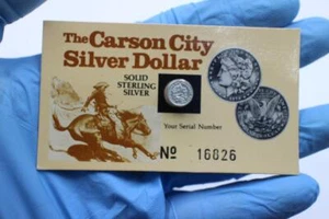 Carson City Silber Dollar Sterlingsilber Miniaturen Set - Bild 1 von 2