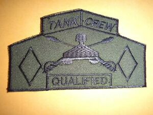 Vietnam War Subdued Patch TANK CREW QUALIFIED Mechanized 5th INFANTRY Division