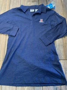 NWT Womens Arizona Wildcats Nice Navy Blue Embroidered Long Sleeve Shirt Small - Picture 1 of 3