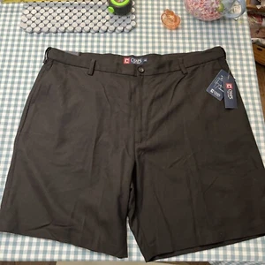 Chaps Ralph Lauren Black Shorts Flat Front Men’s 42 Comfort Waist - Picture 1 of 6