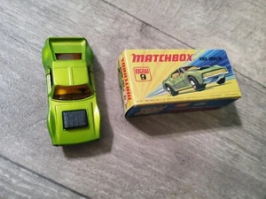 1976 Matchbox Superfast I-75 Series MB9 Green AMX Javelin UK - Picture 1 of 10