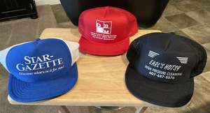 Lote De Colección De 3 Gorras Delanteras Snapback Truckers Sombreros #1 NUEVO - Imagen 1 de 1