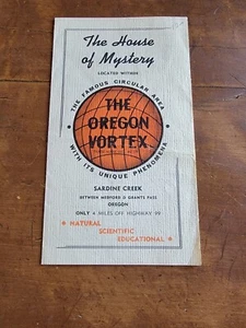 House of Mystery "Oregon Vortex" Sardine Creek VINTAGE 1949 Travel Brochure - Picture 1 of 4