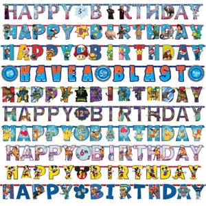 Happy Birthday Banner Party Supplies- Choose your product from the drop down Box - Picture 1 of 38